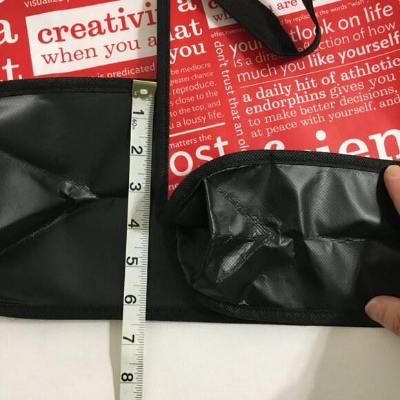 Lululemon 2 Sizes Matching Gift Bag NEW! Red Creativity is Maximized Printed - Picture 11 of 15